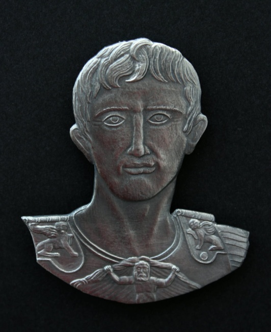 römischer Kaiser Augustus, 75mm