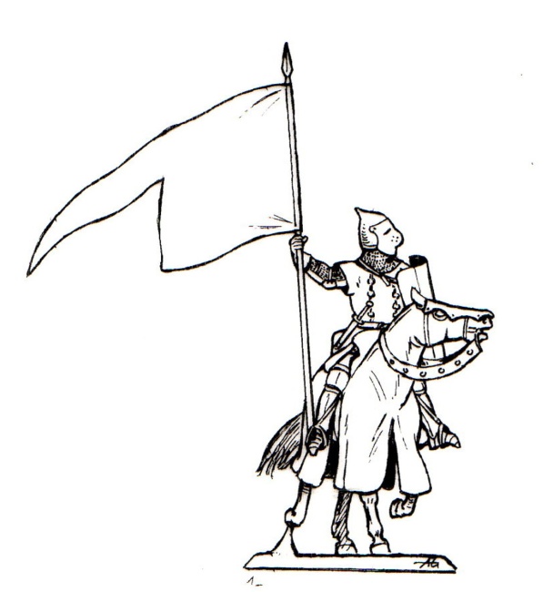 polnischer Ritter mit Banner