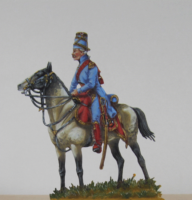 Frankreich 1798 Offizier du 9me Hussards 54mm