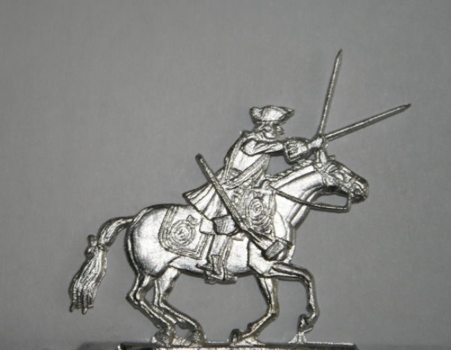 Soldat auf galoppierenden Pferd angreifend - Kombinationsfigur
