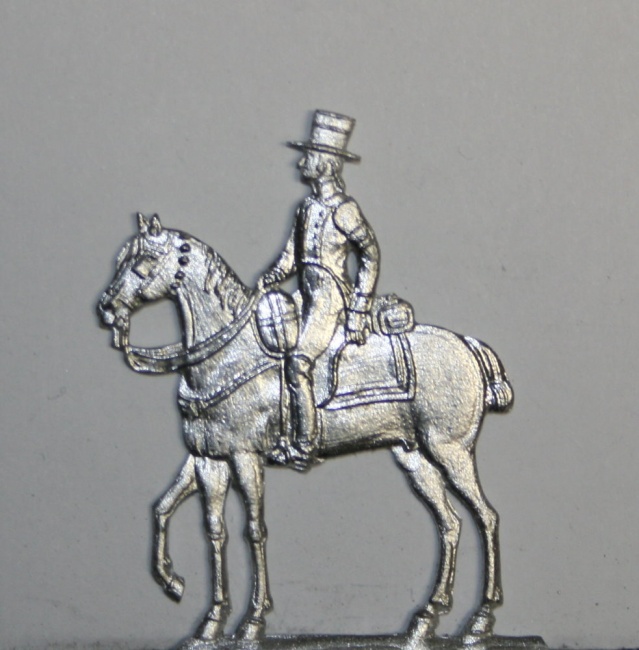 Postreiter zu Pferd 1805-1870