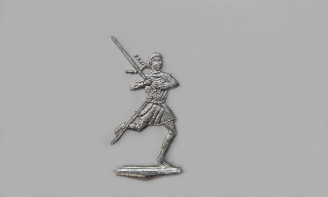 keltische Schwertfrau kämpfend