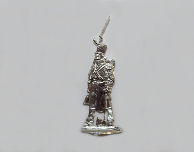 Marine Artillerie (1813) im Halt, Sappeur im Mantel