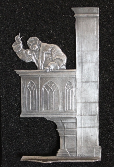 Martin Luther predigt in der Stadtkirche St. Georg zu Schmalkalden