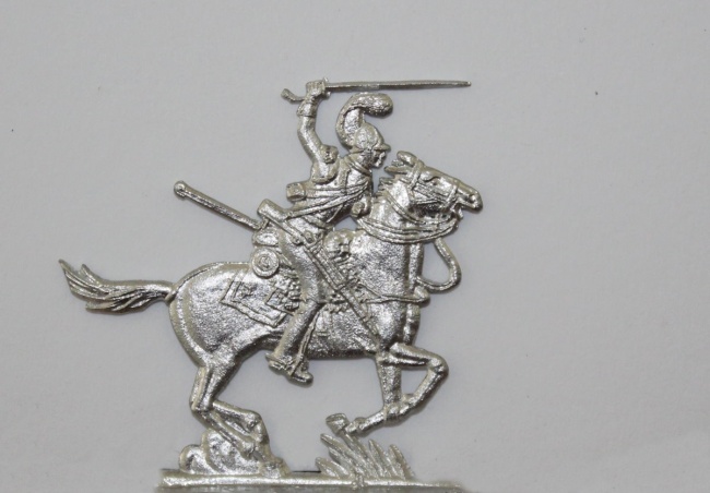 Carabinier zu Pferd im Angriff