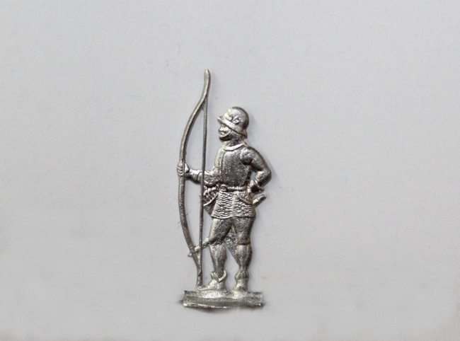 Bogenschütze im Profil