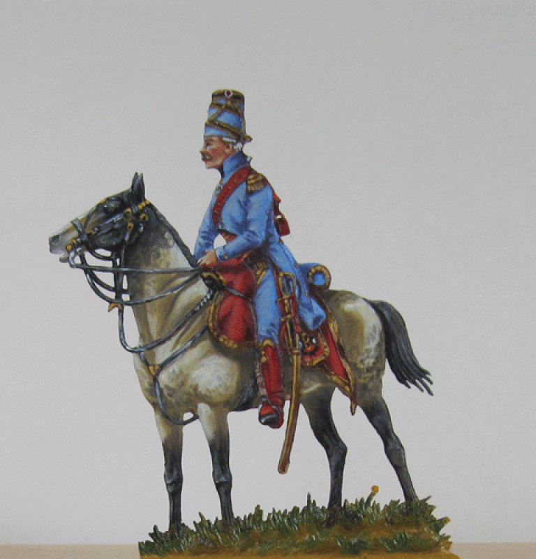 Frankreich 1798 Offizier du 9me Hussards 54mm