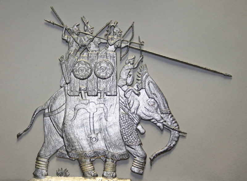 Seleukidischer Kriegselefant vorgehend