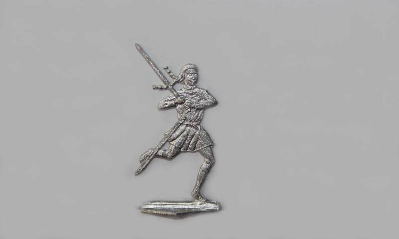 keltische Schwertfrau kämpfend