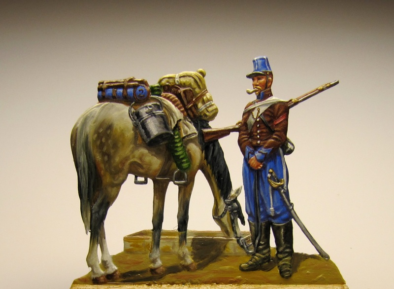 französischer 2eme Hussard 1832 - 54mm