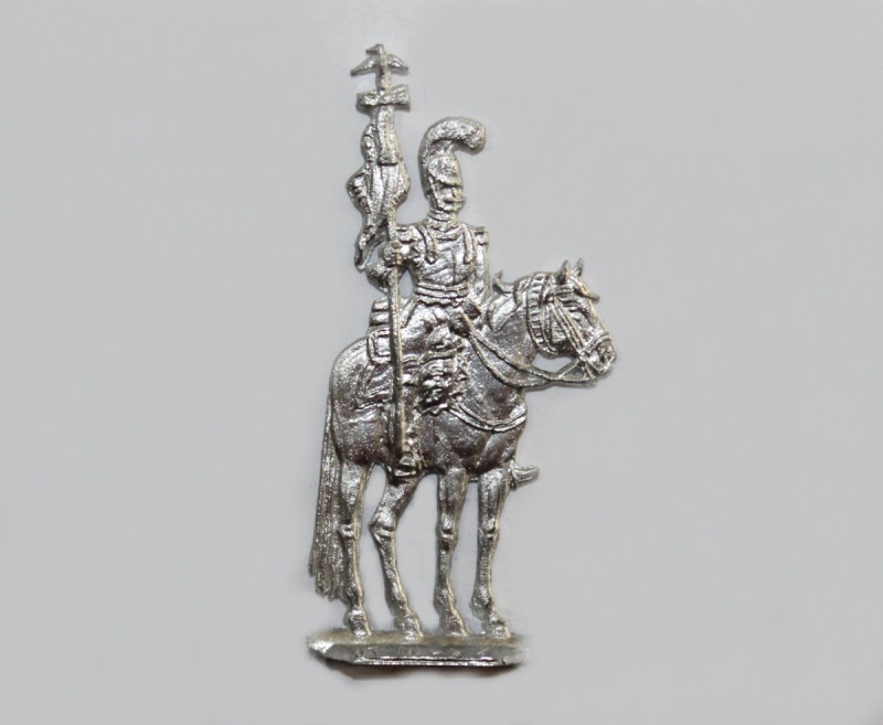 Carabinier mit Standarte halbfrontal