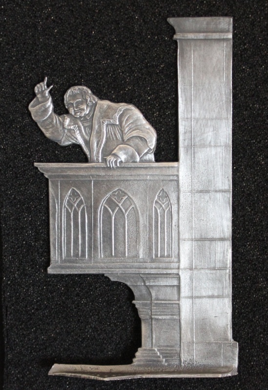 Martin Luther predigt in der Stadtkirche St. Georg zu Schmalkalden