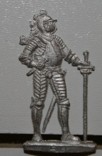 Ritter mit Harnisch für den Kampf zu Fuß