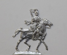 Kürassier zu Pferd mit Pistole